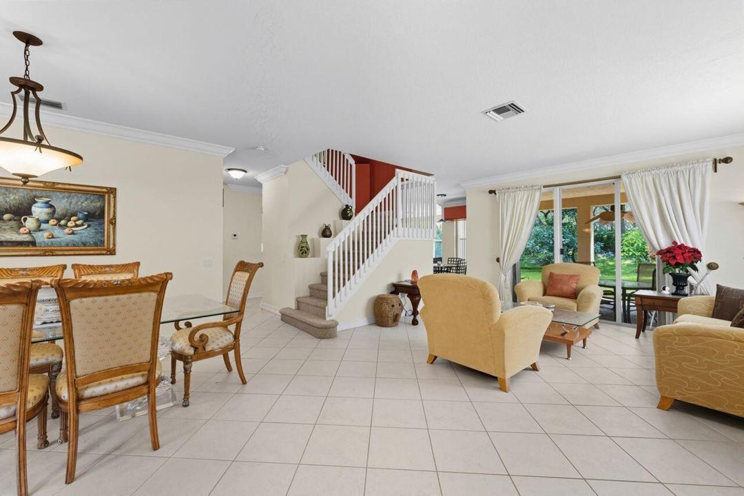 View of dining and living from entry