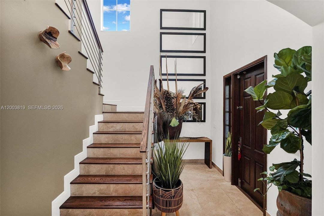 Stairs to second floor