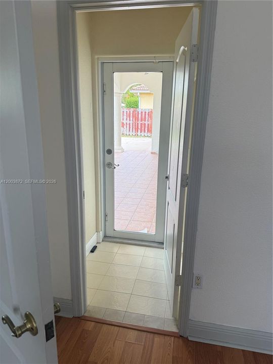 Primary Door to Patio