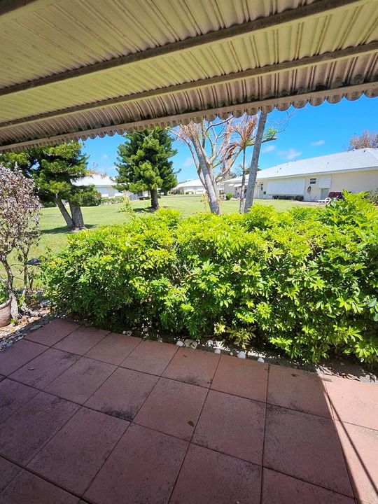 Covered patio