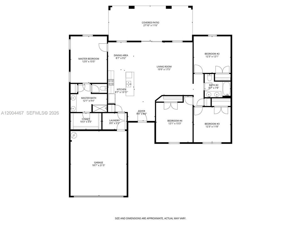 Activo con contrato: $307,000 (4 camas, 2 baños, 1773 Pies cuadrados)