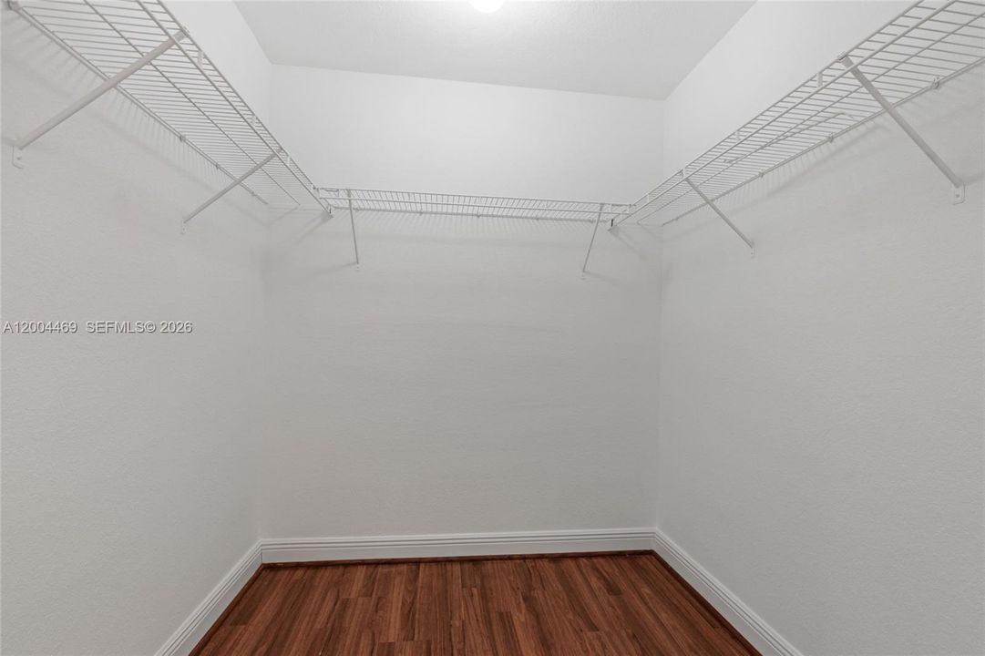 Master walk-in closet