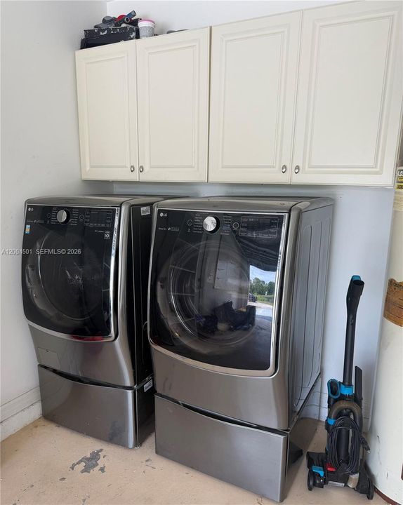 Laundry in Garage