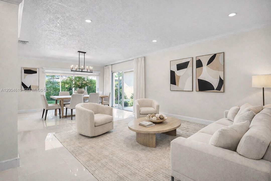 With Modern Furniture (Virtually staged)