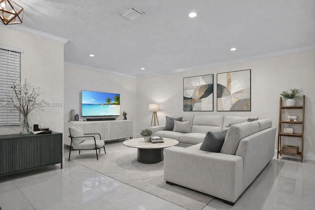 With Modern Furniture (Virtually staged)