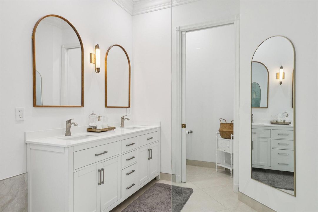 Primary renovated bathroom