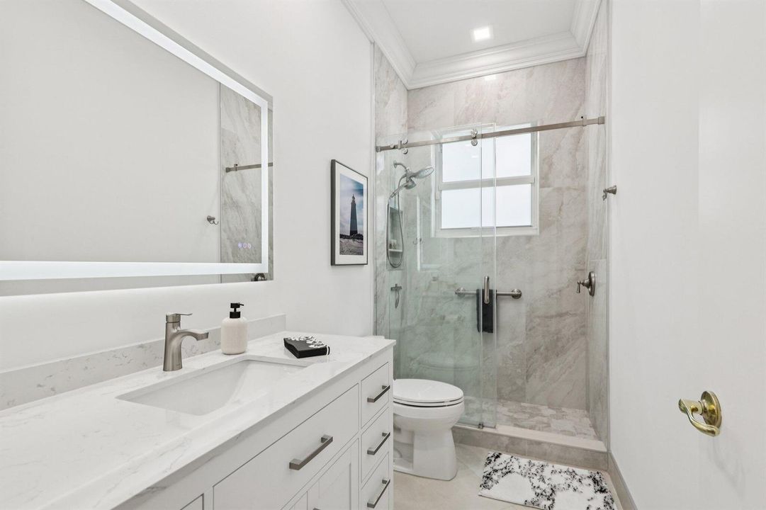Renovated guest bathroom