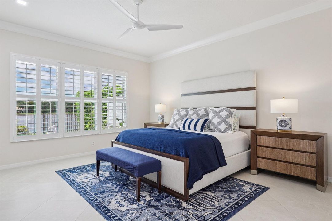 Spacious primary suite