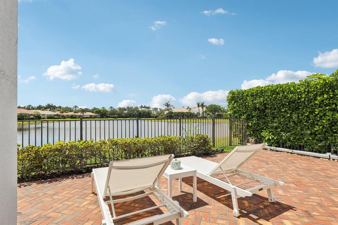Private waterfront backyard