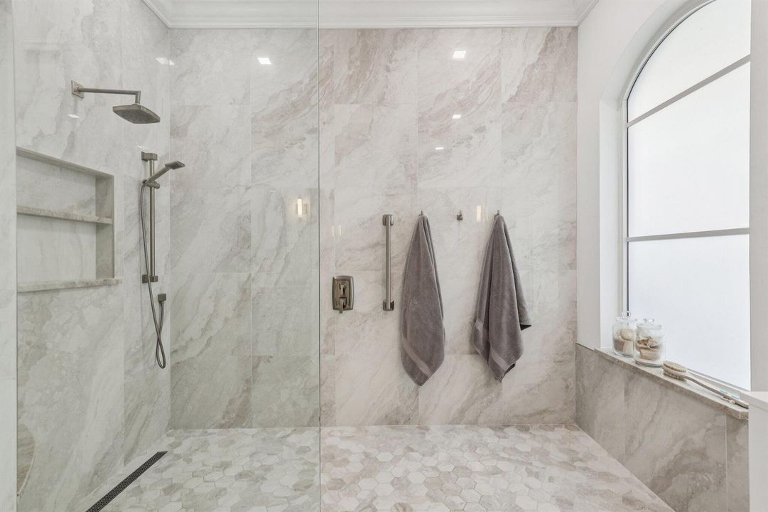 Primary renovated bathroom