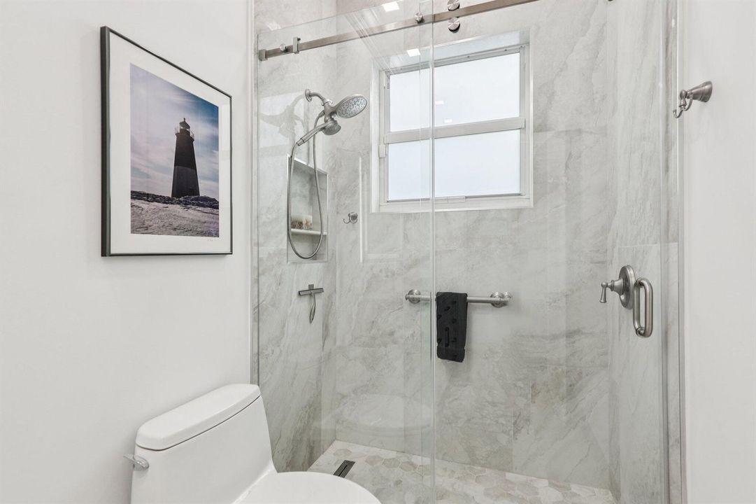 Renovated shower