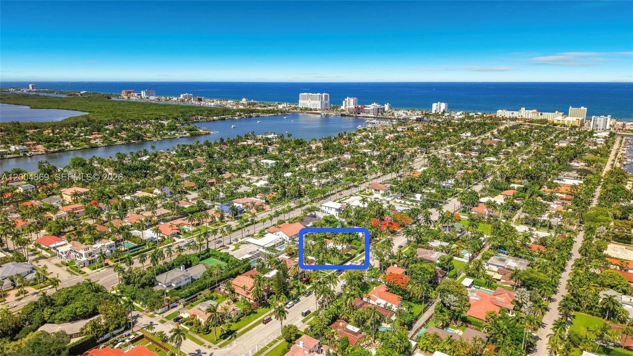 Looking Northeast: North Lake, West Lake Park, Ocean