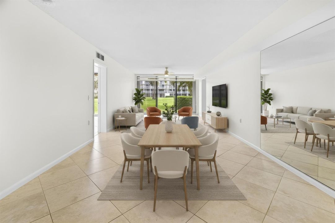 Living room Virtually staged