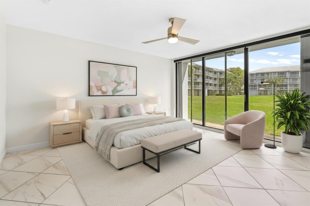 Primary bedroom Virtually Staged