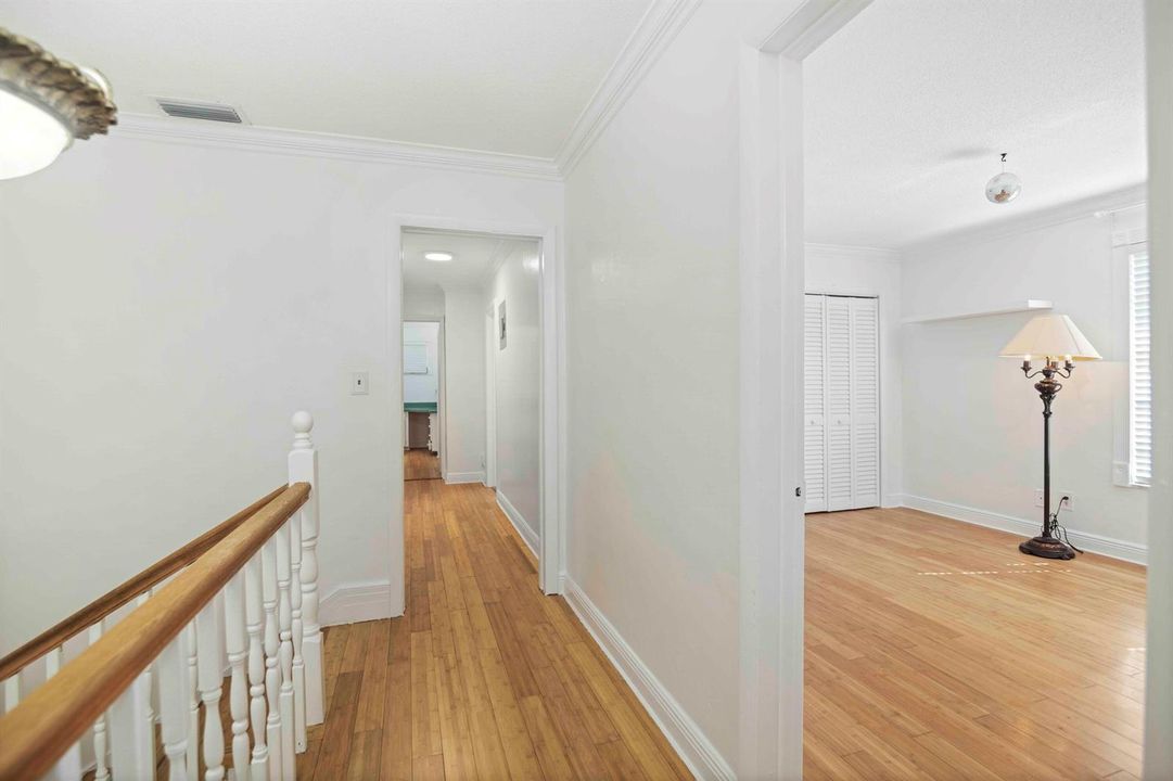 Townhouse upstairs hallway
