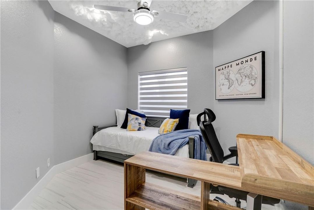 Bedroom 2 with LED Cloud