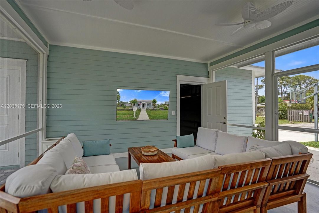 Breezway with screened patio