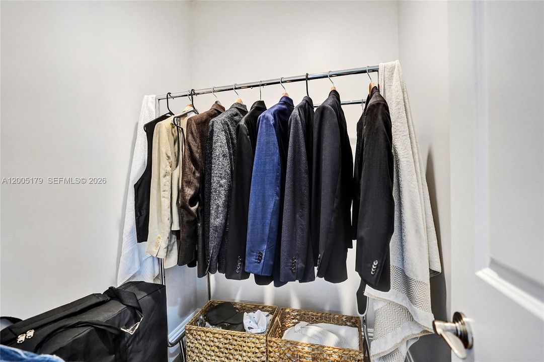 Primary walk in closet