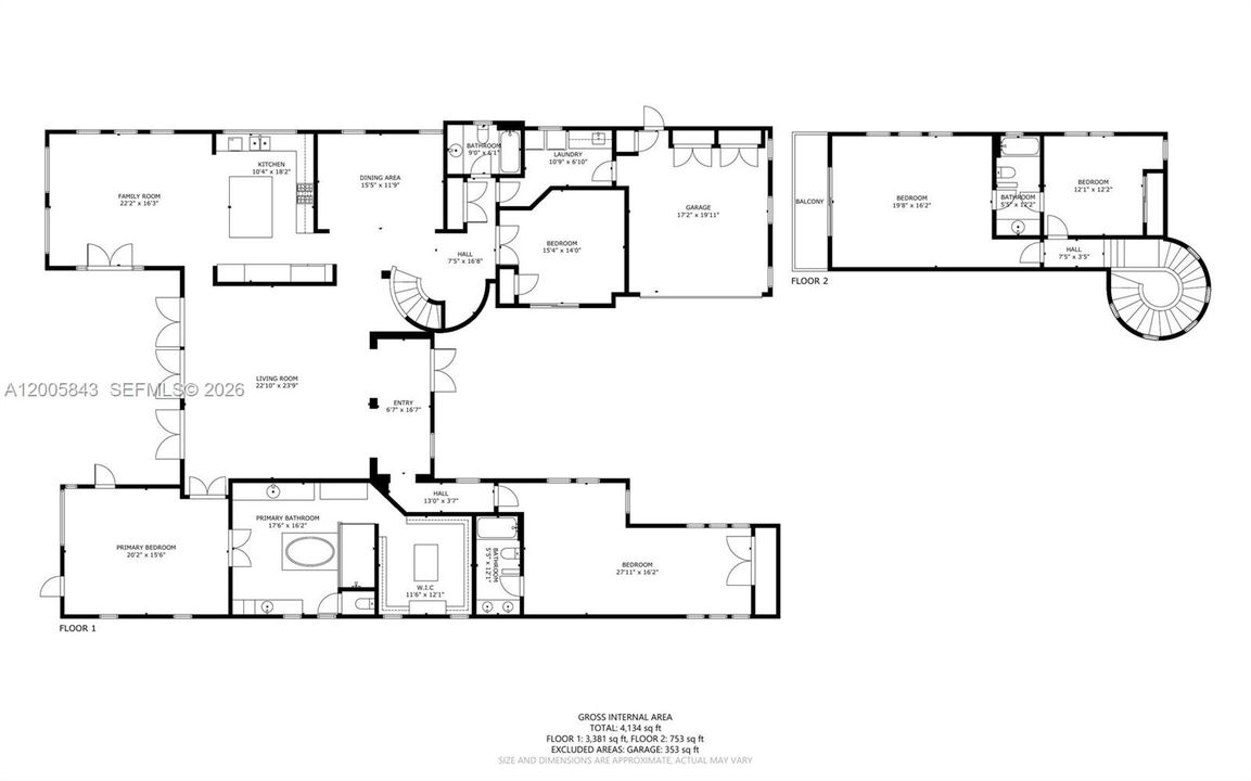 Activo con contrato: $2,495,000 (5 camas, 4 baños, 3838 Pies cuadrados)