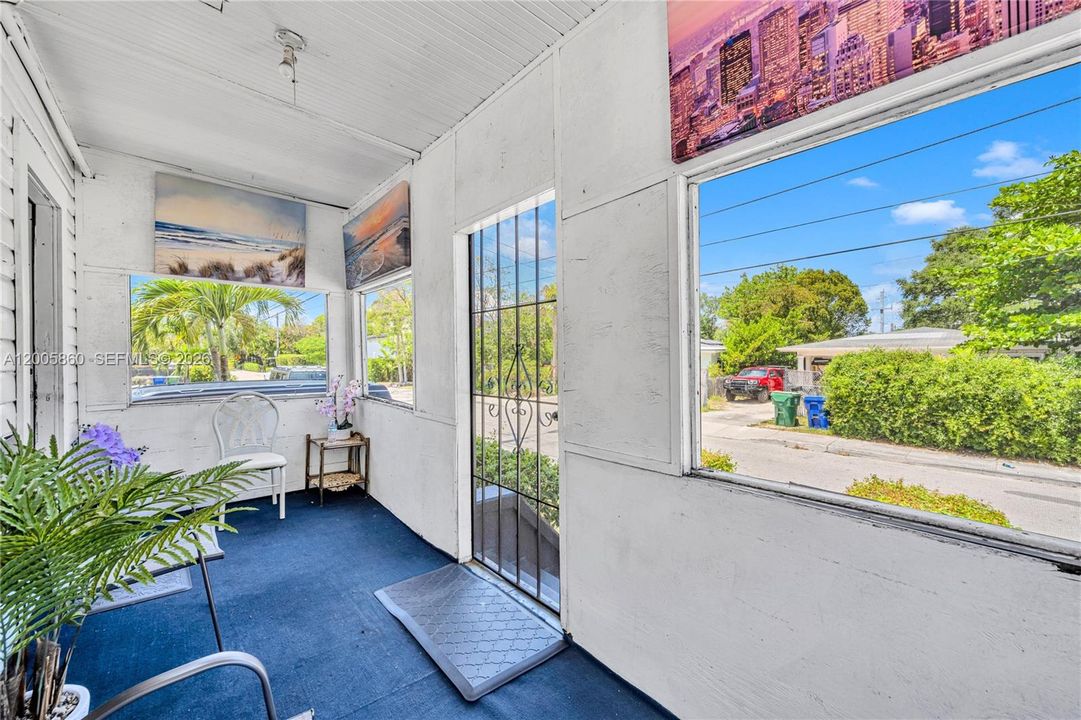 Enclosed porch