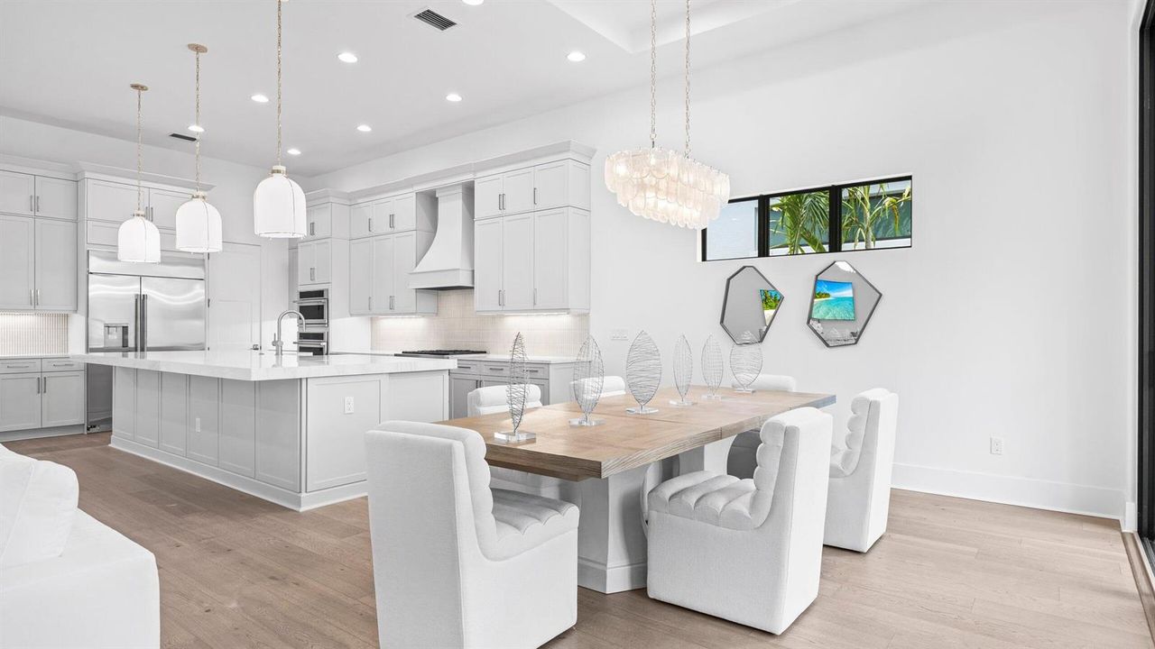 Dining-Kitchen staged