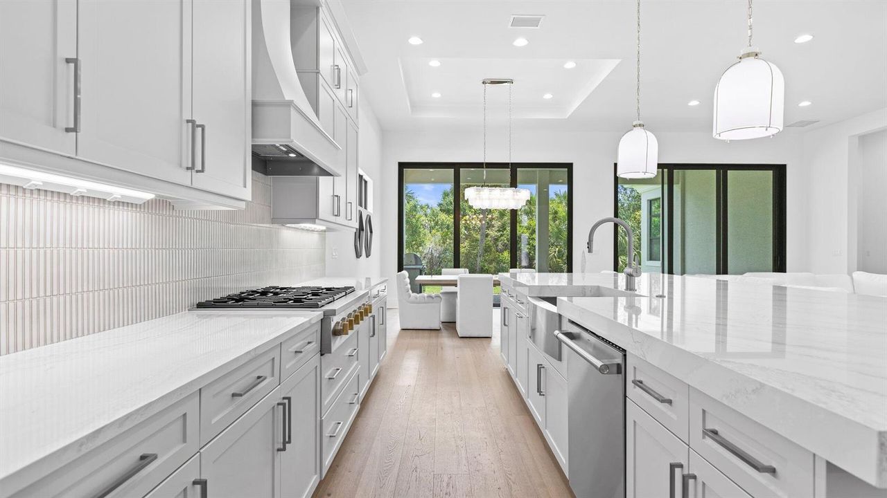 Kitchen staged