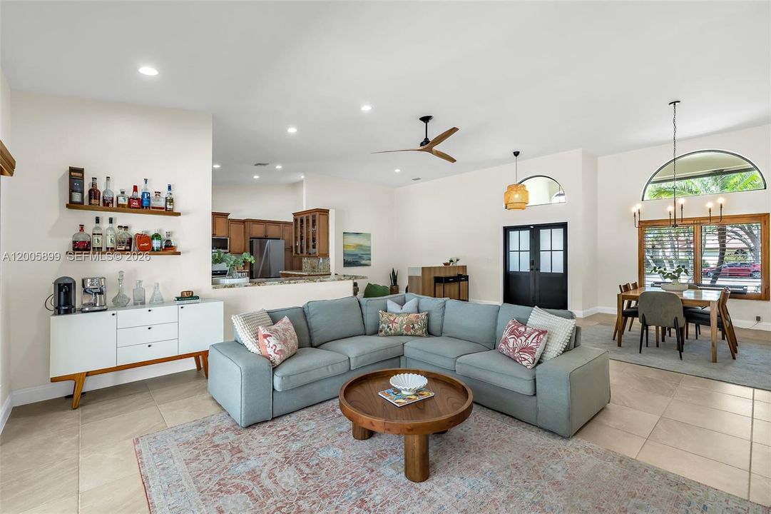 Completely open floor plan