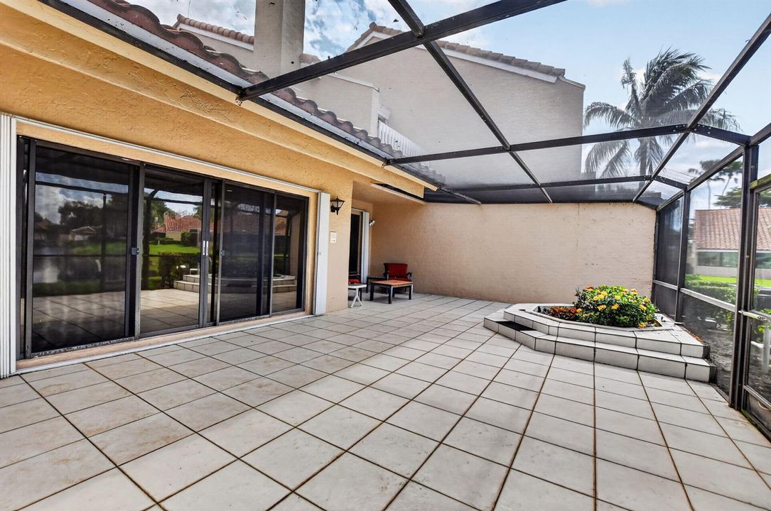 Screened patio