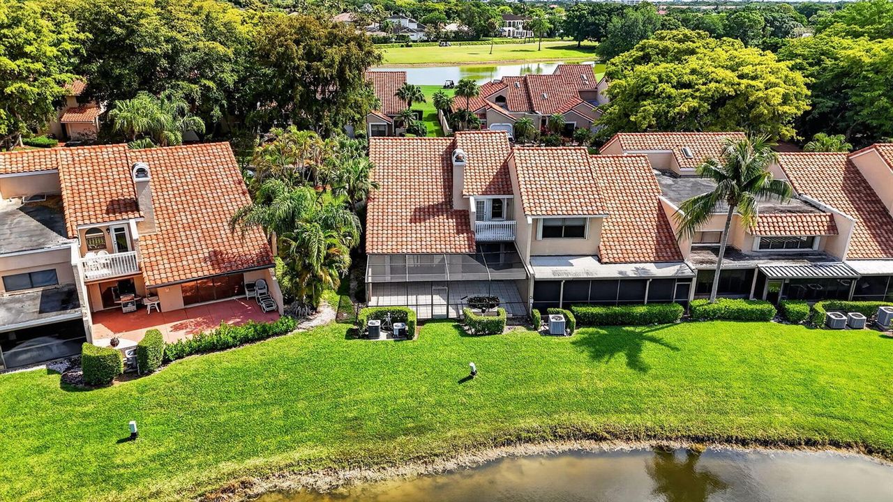 Aerials of 22582 backyard area