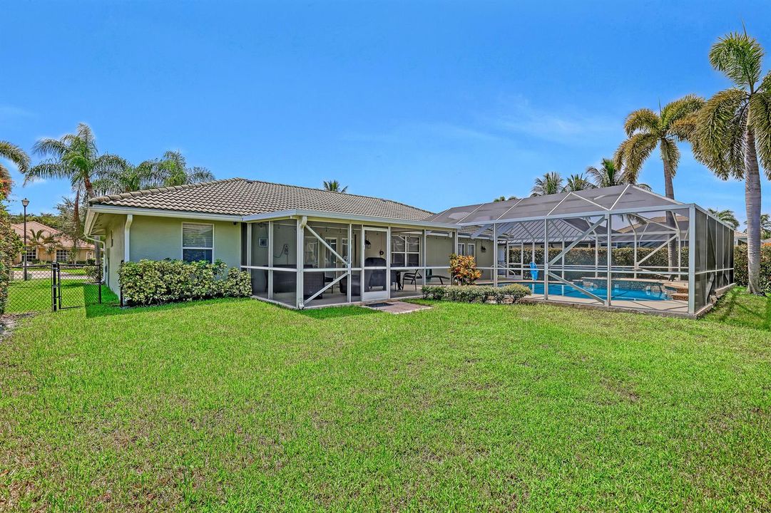 Large yard