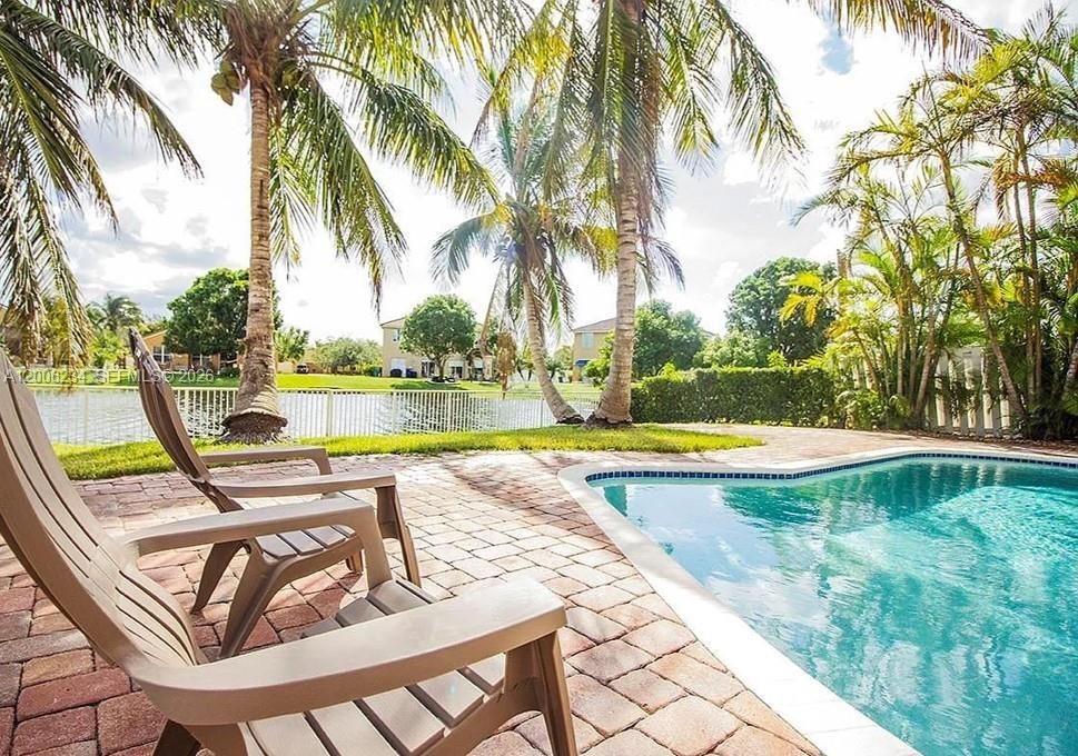 Spacious Pool Deck with Lake View