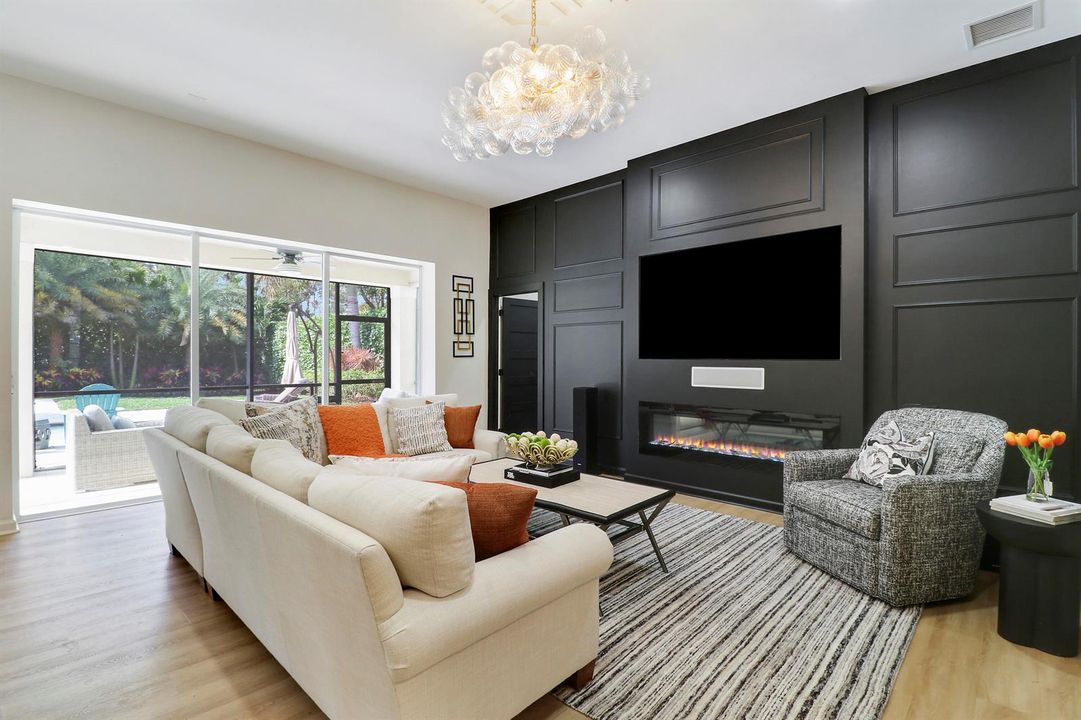 Living Room with Built In