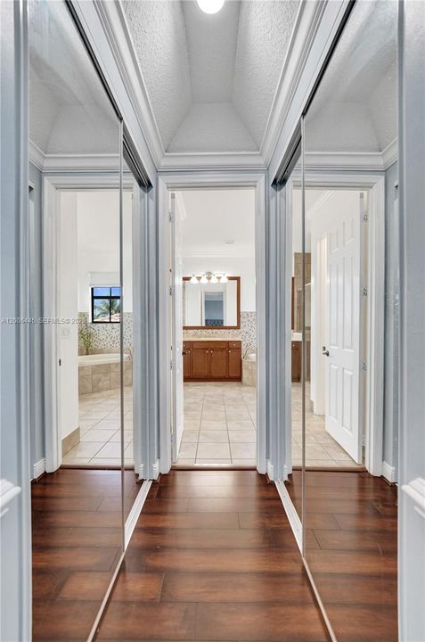 Primary Bathroom and Closet Entrance