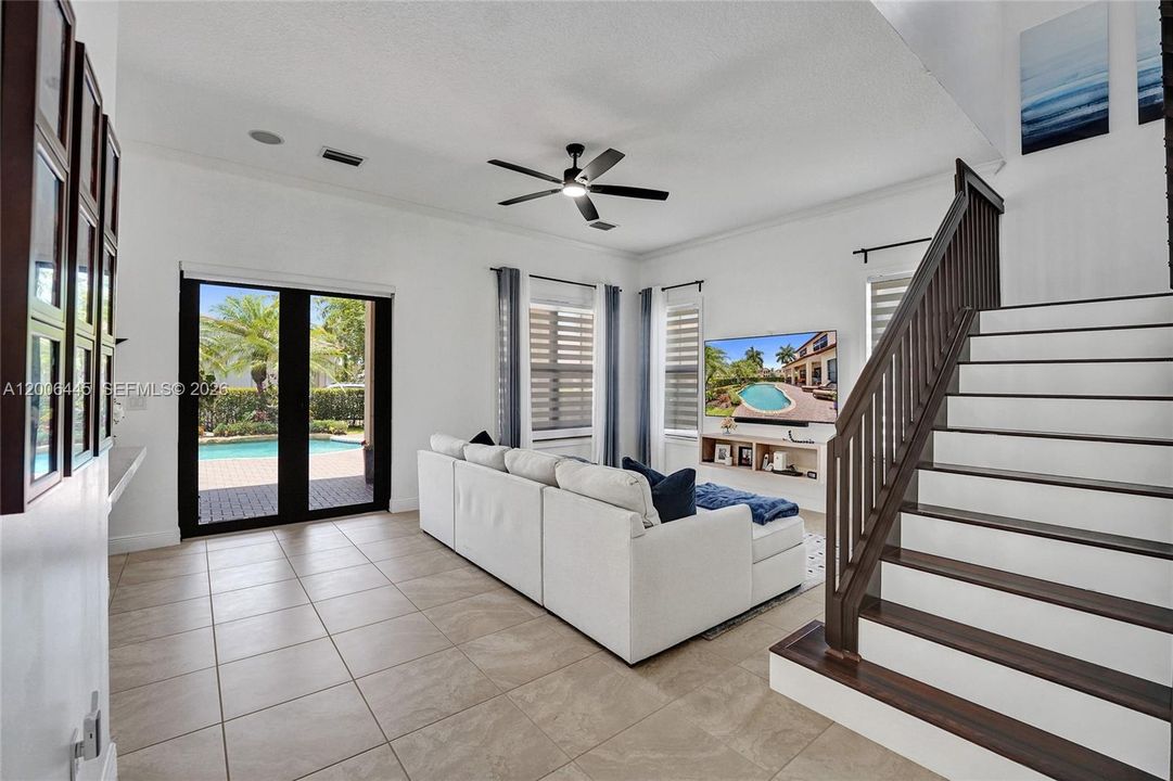 Family room and staircase