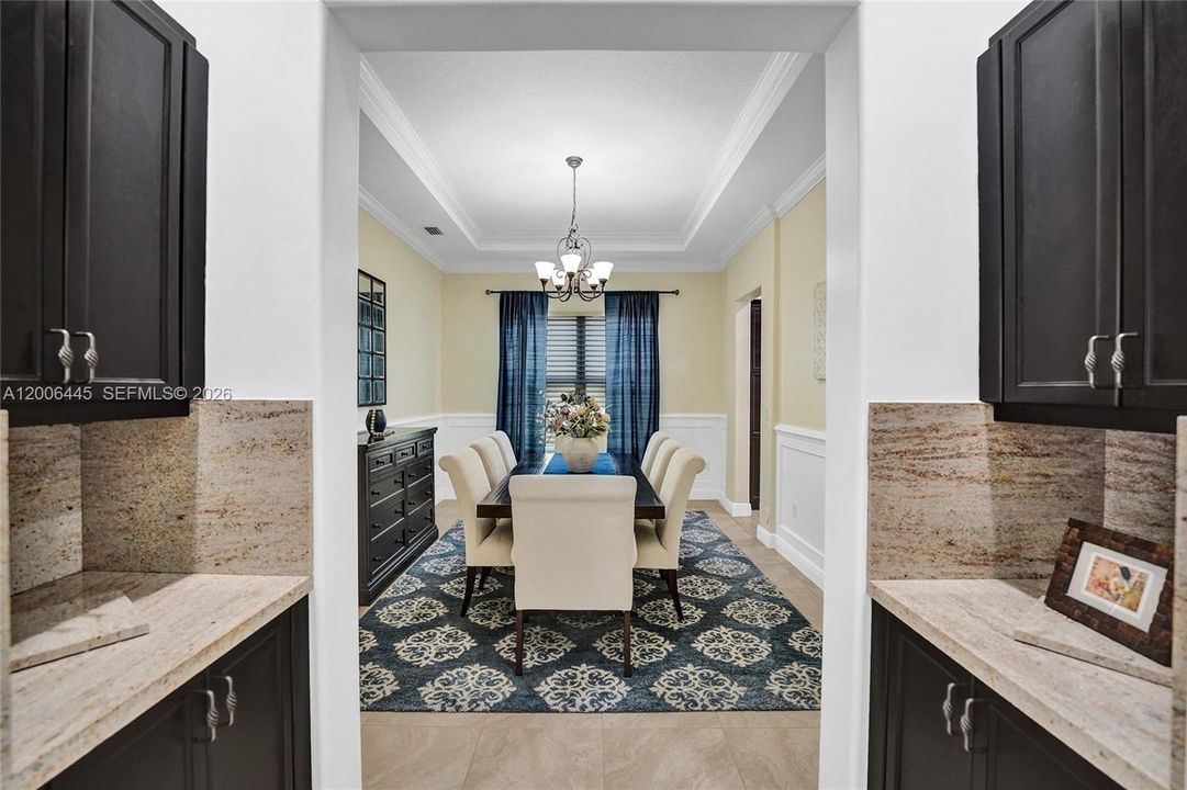 Entrance to the dining room