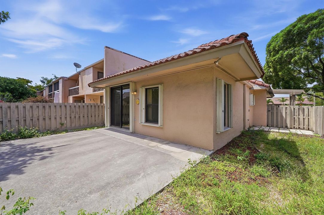 Rear Patio & Side Yard