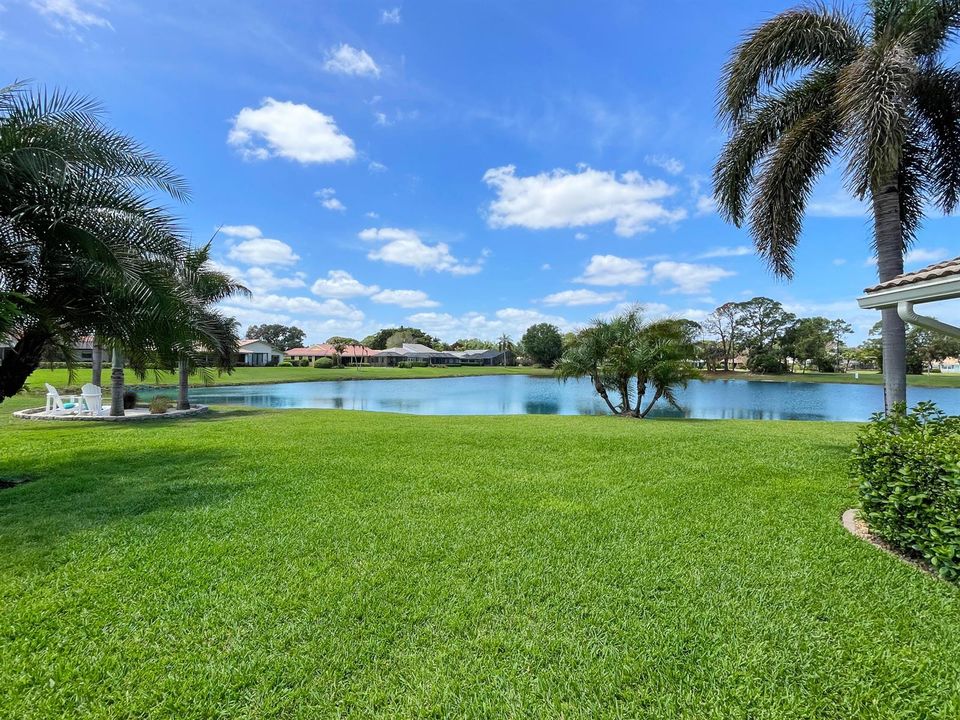 Lake view from backyard