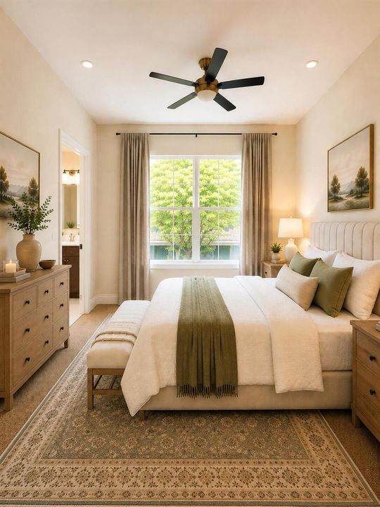 Virtual Staging Guest Bedroom