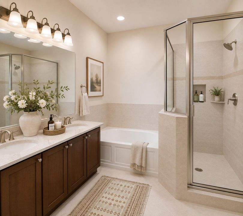 Virtual Staging Primary Bathroom