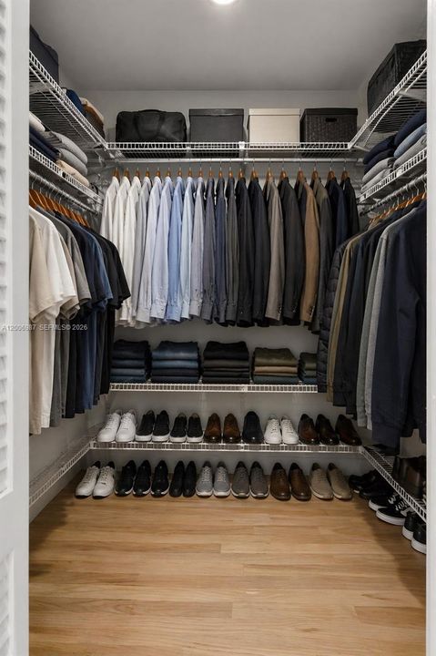 His closet