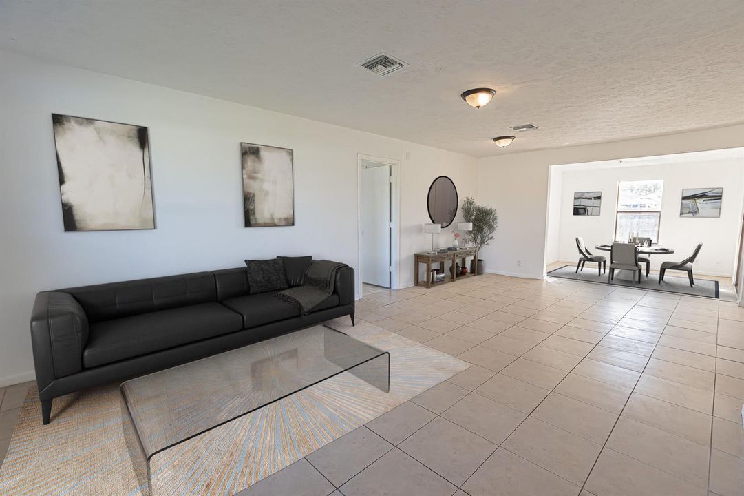 virtually staged - living