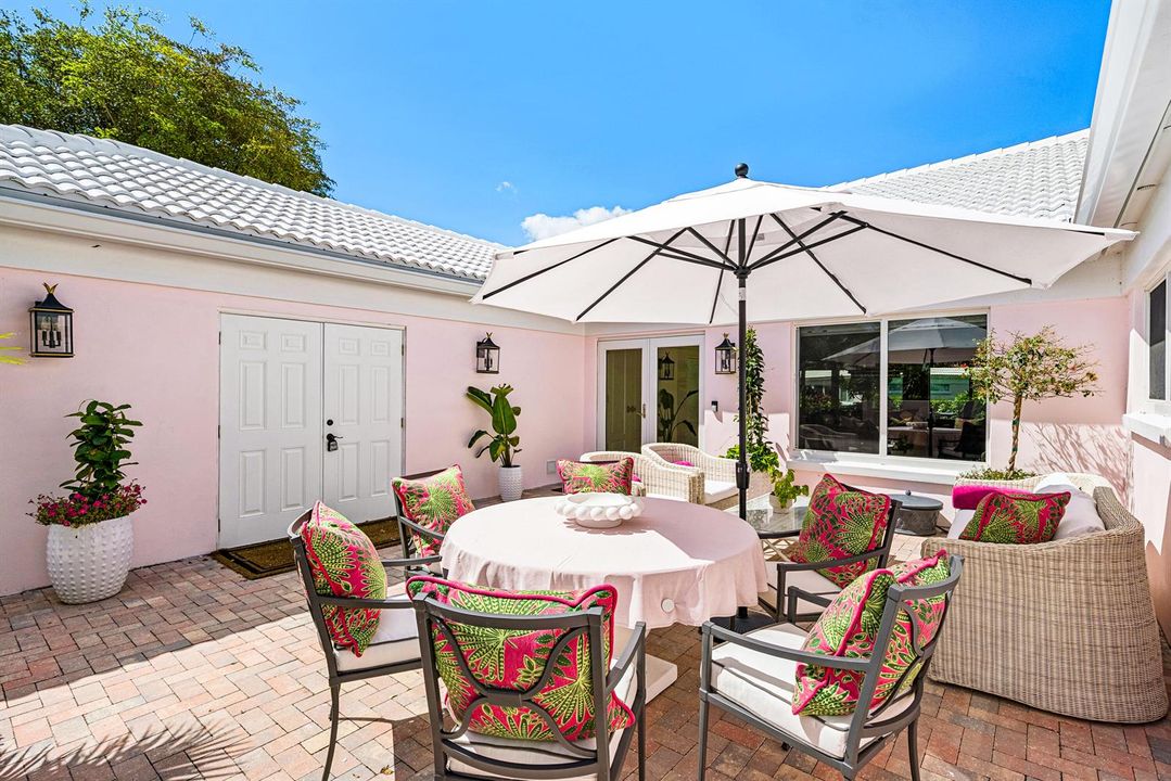 exterior dining area