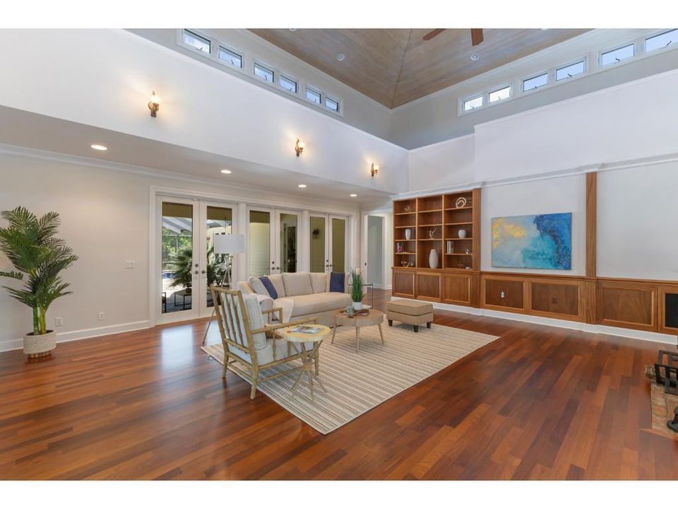 Refinished real wood floors