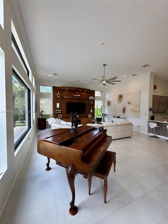 Spacious family room
