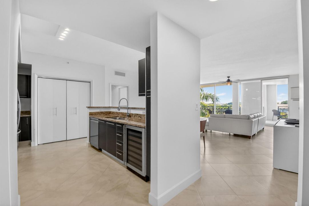 Entranceway to Kitchen & Living Area