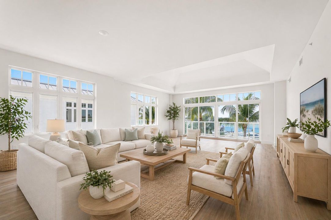 Virtually Staged Living Room