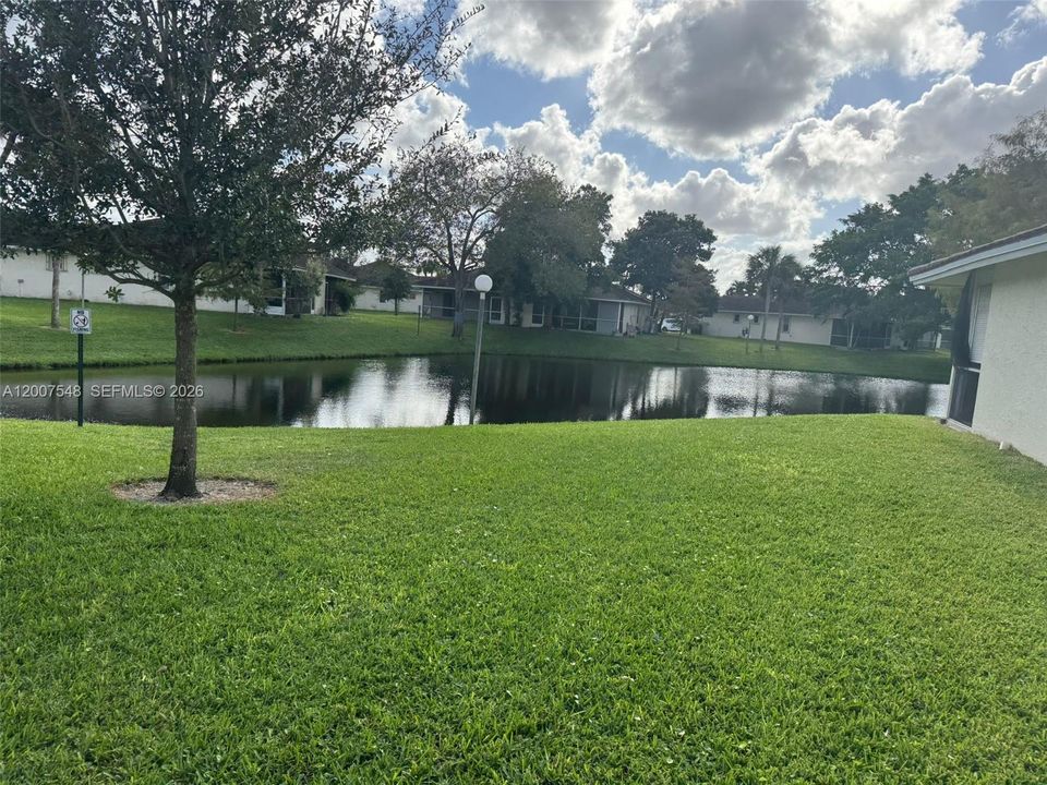 Unit is water front - beautiful lake.