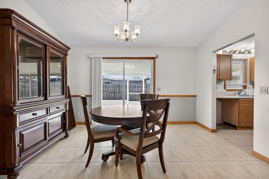 Dining Area into Kitchen