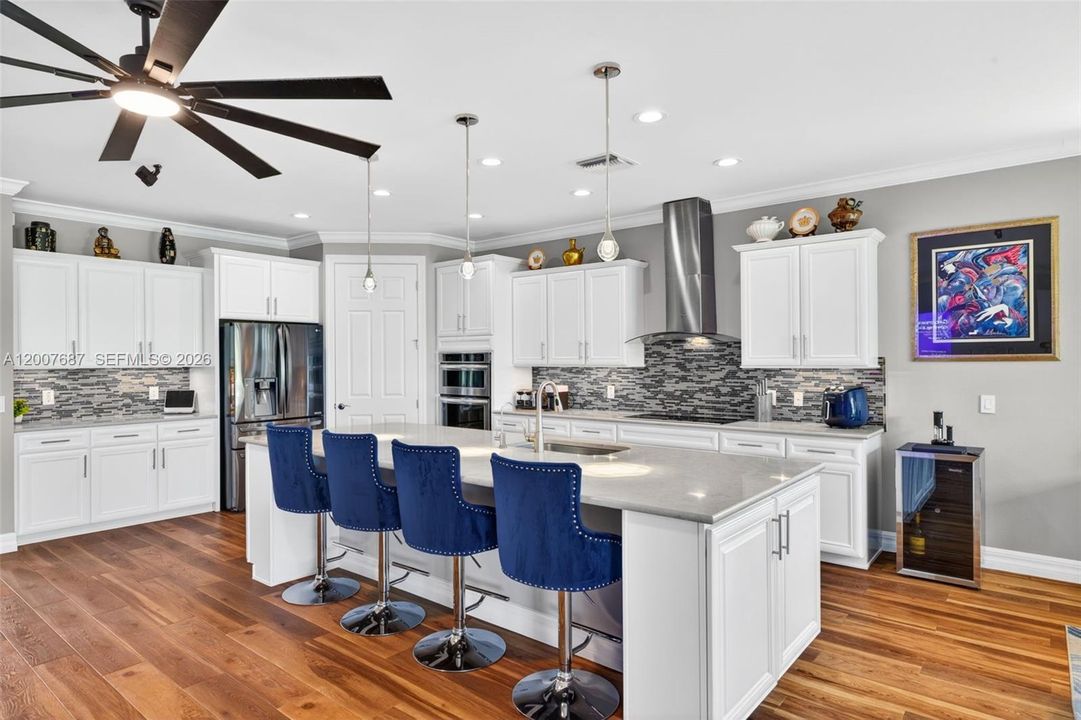 Impressive Island w/Seating, Coffee Nook, Upgraded Appliances