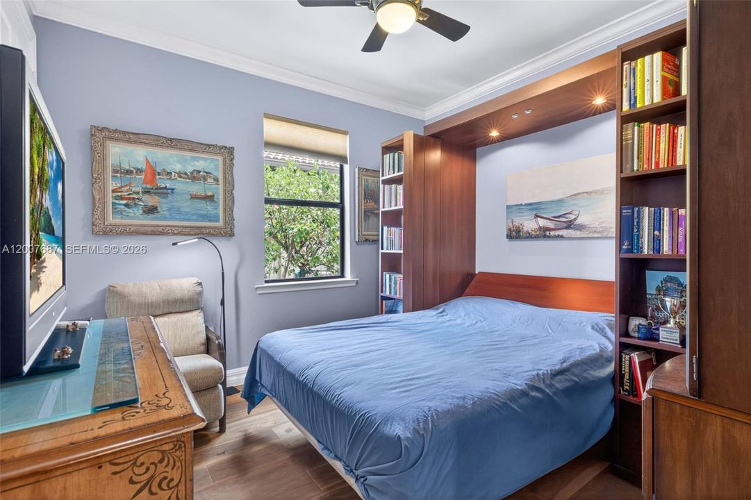 Lighted Custom Murphy Bed in 3rd Guest Bedroom